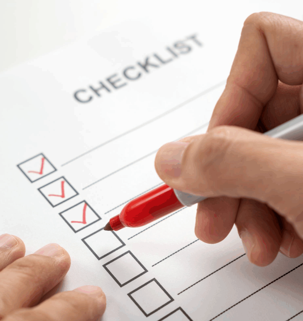 Checklist template
